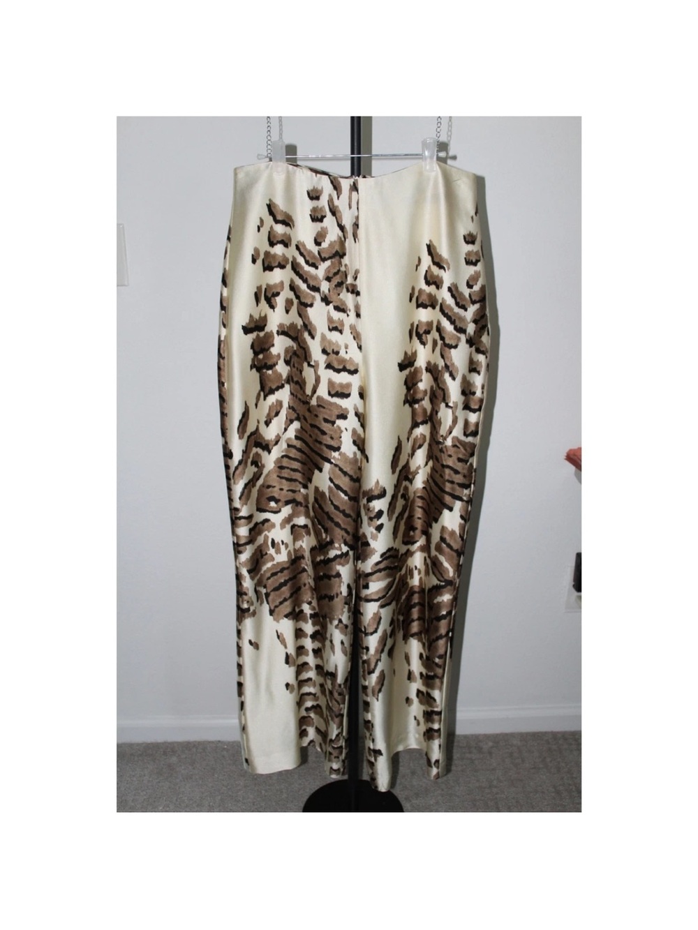 Silvia tcherassi wide leg abstract animal print pants